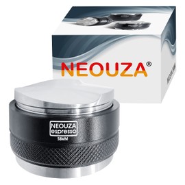 NEOUZA 58mm Coffee Distributor & Tamper 2 in 1,Dual Head Coffee Leveler Fits for E61 Group Machines Portafilter, Adjustable Depth- Professional Espresso Hand Tampers