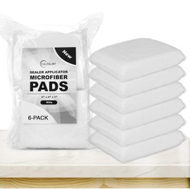 Professional Microfiber Sealer Applicator Pad – The Perfect Tool to Apply Sealer to All Natural Stone and Tile Like Marble, Granite, Concrete & Slate (White)