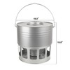 KOL Hanging Chicken Feeder – 20lbs Metal Chicken Feeder, Adjustable