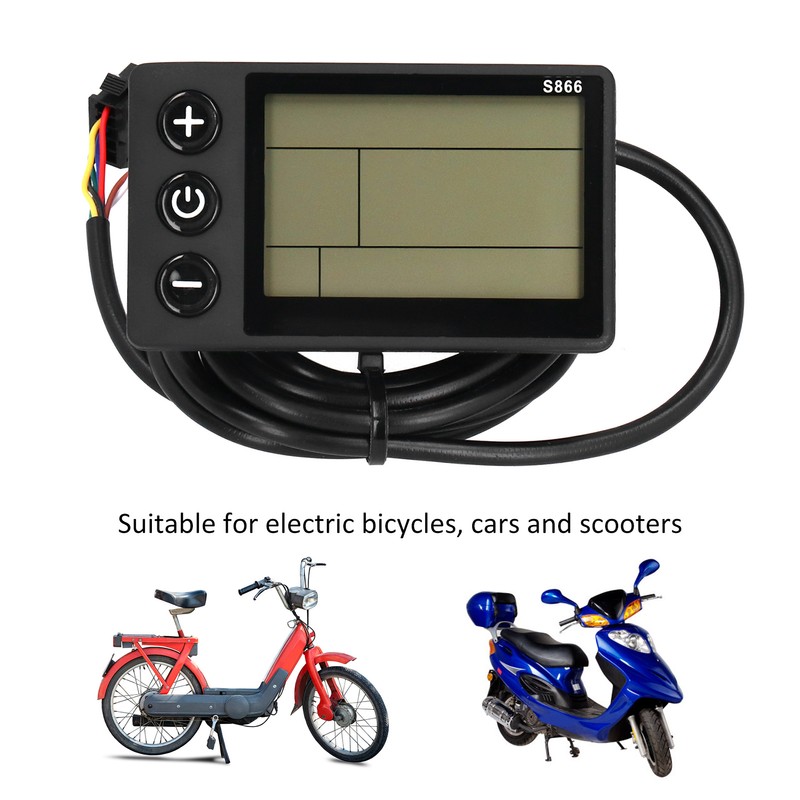 Waterproof LCD Display Panel Lightweight for Electric Bicycle Scooter Riding