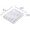 STERILITE Cutlery Tray, 11-3/4 in W, 1-7/8 in D, Plastic,