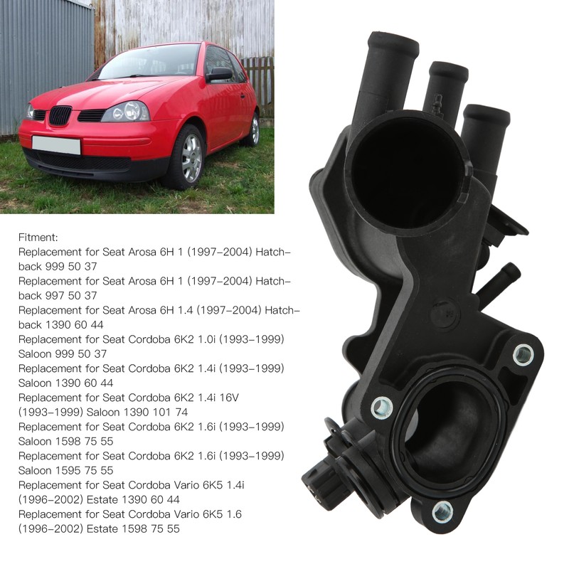 Engine Coolant Thermostat Housing Assembly 032121111N Replacement for Octavia Felicia