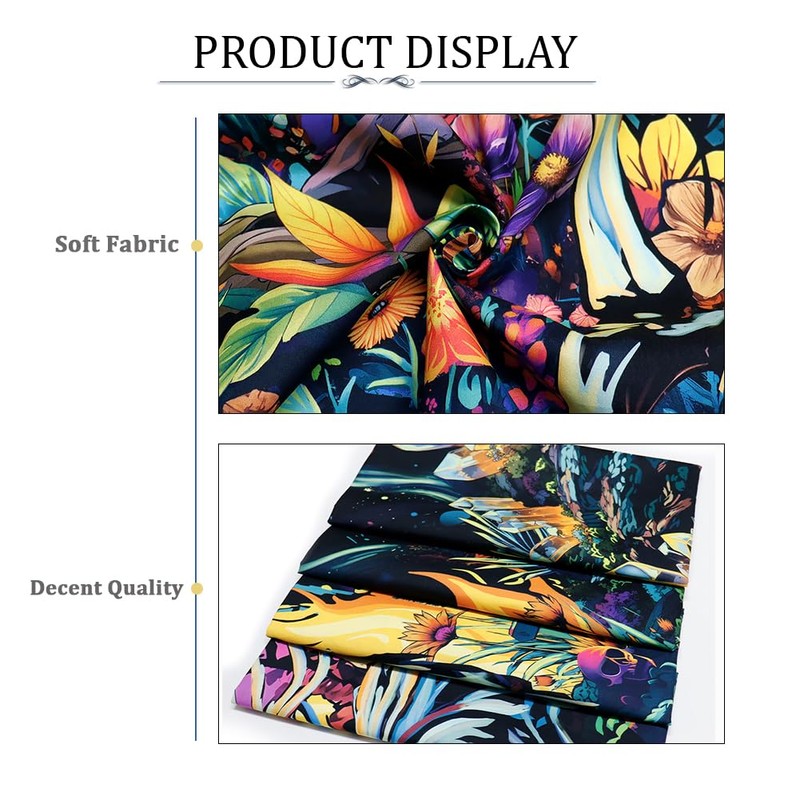 Heopapin Blacklight Skull Tapestry Psychedelic Skeleton Gothic Tapestry UV Reactive