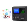 RANJOVER Fingerprint Attendance Machine+10 Cards Access Control Electric Time Clock