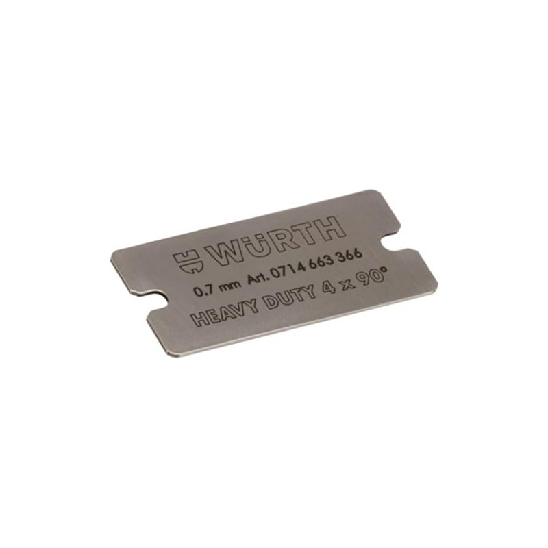 Würth 100 x Scraper Blades Heavy Duty 4 x 90°