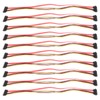 10pcs Sata Cable 7+15Pin Male to Female 22 Pin Data