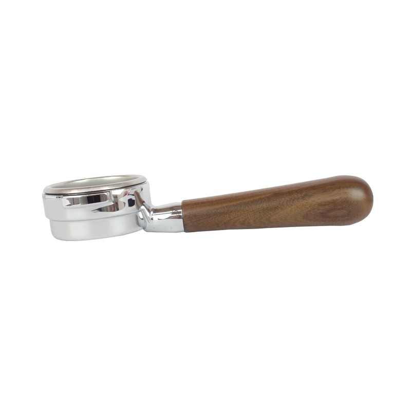 Bottomless Portafilter for CONTI Espresso Machines - Walnut Handle, 21g