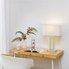 Globe Electric 12274 D'Alessio 20" Table Lamp, Gold, White Linen