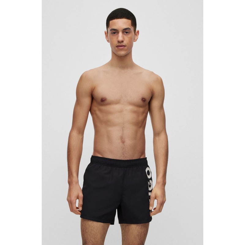 HUGO Men's Abas Swimming Trunks, New - Black1