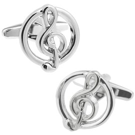 ト音記号 サークル カフス カフスボタン カフリンクス n01922