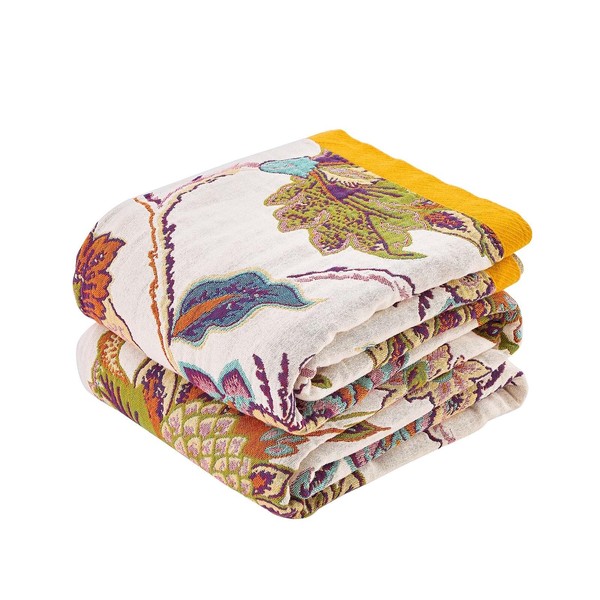 KMBFWU Summer Throw Blanket for Bed, 60"x80" Boho Throw Blankets