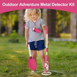 KOALA DIARY Outdoor Adventure Metal Detector for Kids Toys Set,Outdoor Beach Toys for Kid, with Shovel,Compass, etc.Kids Metal Detector Gift Toys for Ages 3+