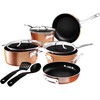 GOTHAM STEEL 10 Pc Copper Pots and Pans Set Non