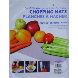 Greenbriar FLEXIBLE CHOPPING MATS 11" x 14" Food Preparation Cutting Mat Crafts 2 Mats/Pk