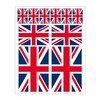 Pack of 10 Flag Stickers Great Britain Set England Car