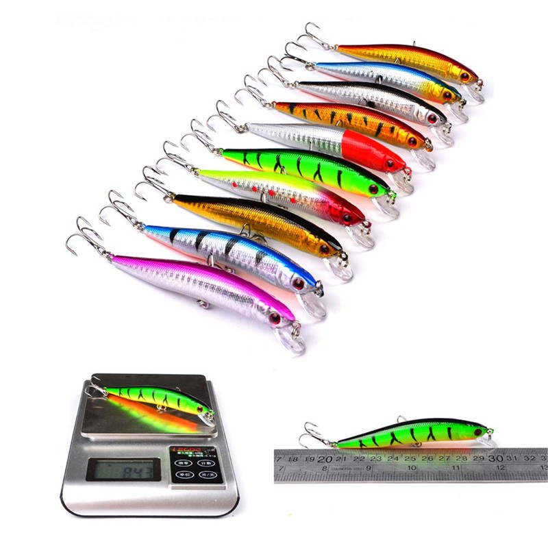 RoseFlower 20 Pieces Fishing Lure Kits Mixed Universal Artificial Soft