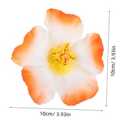 FOMIYES 15pcs Hawaiian Flower Hair Clips Tropical Artificial Floral Hairpins for Beach Vacation Party Women Tropical Hair Accessories Easy to Wear Secure Fit