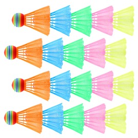 CATELL 20 Stück Federball, Kunststoff Badminton Bälle Langlebige für Erwachsene & Kinder Farbiges Bunte Federbälle für Outdoor Indoor Sport Training Unterhaltung Bewegung Wettkampf Spiele