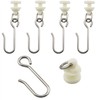 JianLing 30 Pieces Stainless Steel Hooks and 30 Pieces Curtain