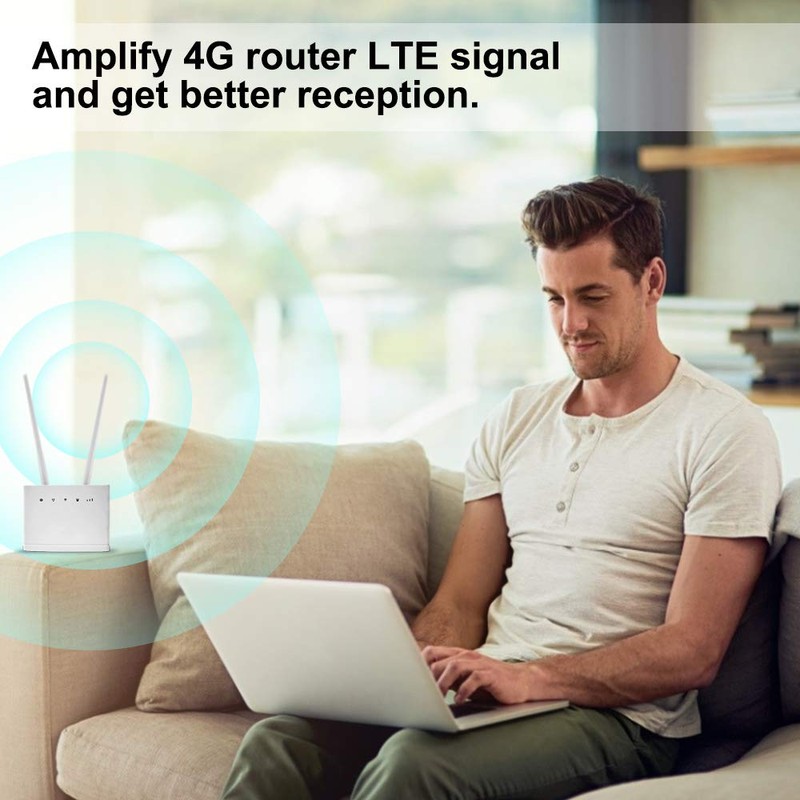 WLAN Antenna, 10dBi 4G LTE Antenna with RP-SMA Connector Network