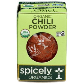 Spicely Organic Chili Powder 0.45 Ounce ecoBox Certified Gluten Free
