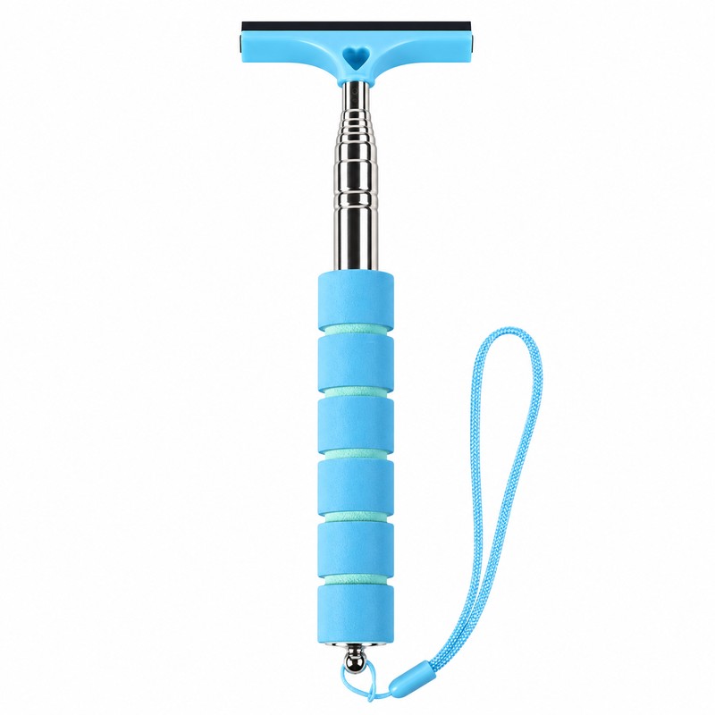 Telescopic Car Window Squeegee for Glass Cleaning – Compact Rubber