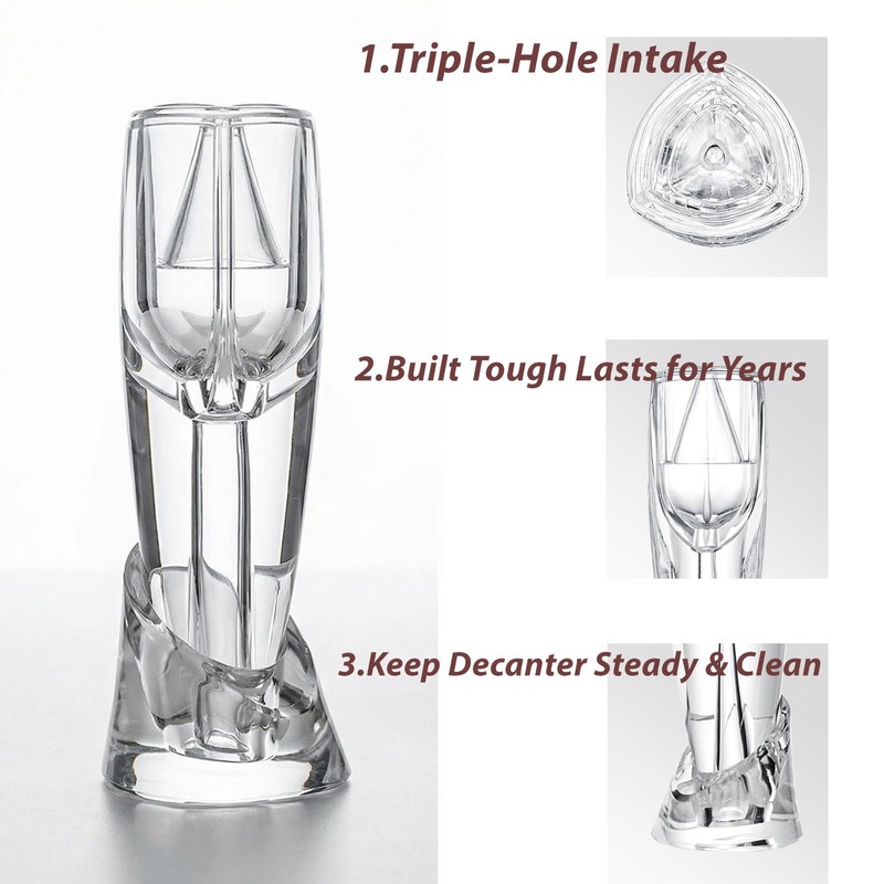 Sipoyen Wine Aerator Pourer with Decanter & Drip-Free Spout