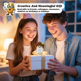 ETDKM Mini Funny Positive Crochet Potato with Stand, Cute Emotional Support Potato Crochet Animals Already Made, Holiday Christmas Birthday Gifts for Women, Office Decor Cool Things