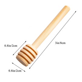 30pcs Wooden Honey Spoons Portable Wedding Party 8cm