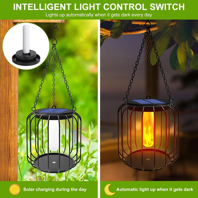 Flickering Flame Solar Replacement Tops: 3 inch Replacement Solar Light