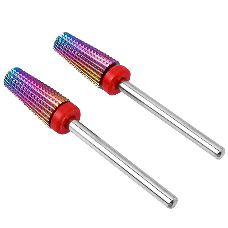 2 punte per fresa per unghie, in carburo di tungsteno,