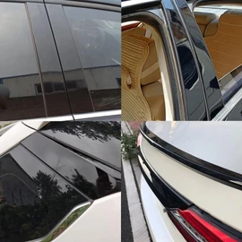 Arespark Gloss Black Vinyl Wrap, Cars Vinyl Film Tapes Kit for Blackout Chrome Delete Window Trim Door with Free Tools (5in x 30feet)