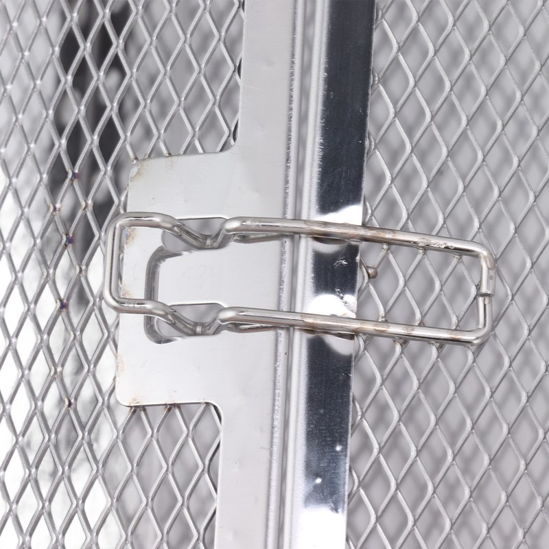 Rolling Grilling Basket Stainless Steel Grill Cage Round Stainless Steel