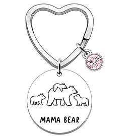 SDOFY Mum Gifts Mama Bear Keyring Gifts for Mum Mummy Gifts Mum to be New Mum Gifts from Daughter or Son Mother's Day Birthday Christmas Keychain
