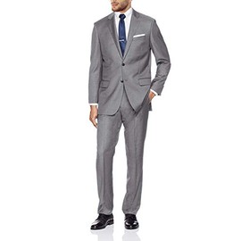 GN GIORGIO NAPOLI Men's 2 Button Modern Sport Coat Suit Jacket Separate Blazer (40 Regular US / 50R EU, Light Gray)
