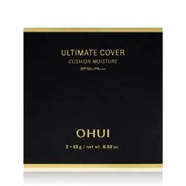 Ohui Ultimate Cover Cushion Moisture 15g No. 2 Milk Beige Honey Beige Original + Refill No. 01 Milk Beige {OH9396} / 오휘 얼티밋 커버 쿠션 모이스처 15g 2호 밀크베이지 허니베이지 본품+리필 01호 밀크 베이지 {OH9396}