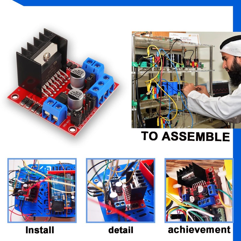 BOJACK L298N Motor DC Dual H-Bridge Motor Driver Controller Board