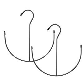2 Pack Belt Hangers, Black Hat Hangers Closet Accessories Organizers, Closet Organizer Hook Rack for Belt, Ties, Scarves, Camisoles, Hats, Bras, Shoe
