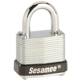 Sesamee 43000 430 Series Laminated Steel Padlock with 1-3/16 Inch Body Width, KD, Commercial Grade, 1-Pack