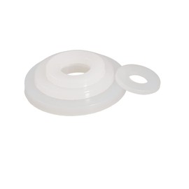 CONPHERON Plastic Washers White Nylon Flat Washers M10 x 20 x 1.0 mm, 40 Pieces