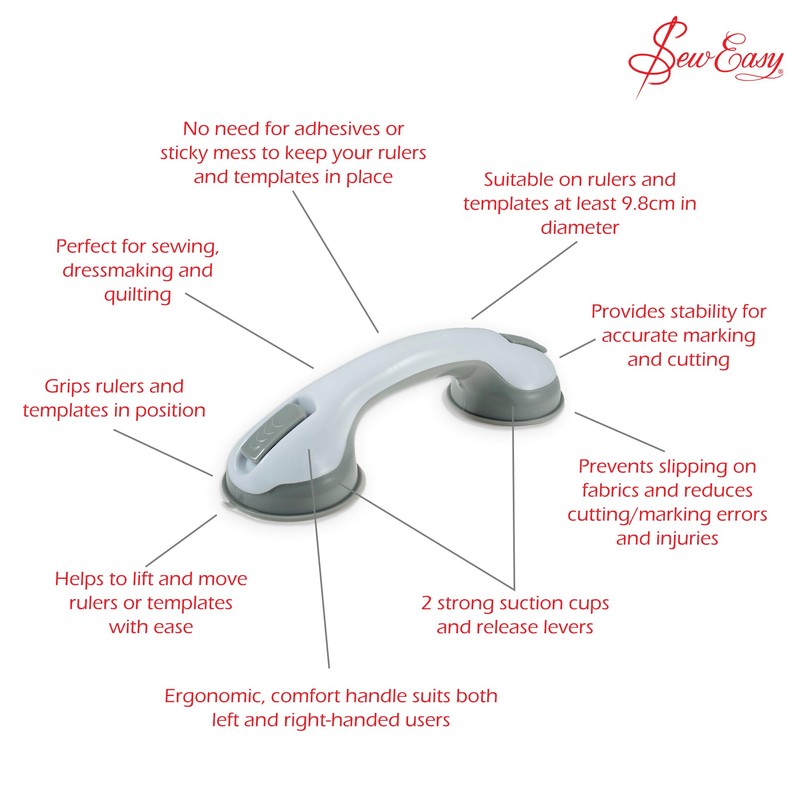 Sew Easy Ruler Grip Safety Handle