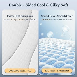 COZSINOOR Queen Size Bed Pillows Set of 2 - Cooling Down Alternative Pillows, Hotel-Quality Fluffy Microfiber Fill for Side, Back & Stomach Sleepers, Breathable & Skin-Friendly