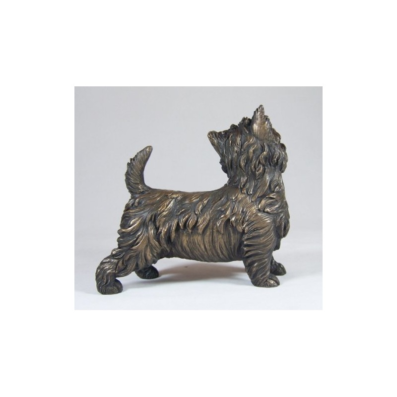 Westie Bronze Dog Sculpture of West Highland Terrier Breed, By