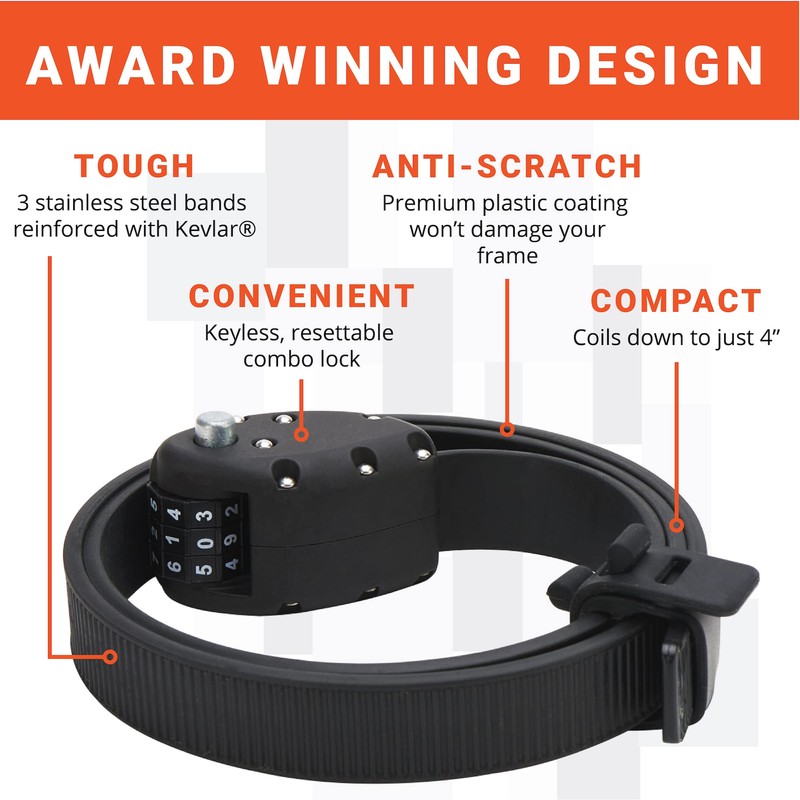 OTTOLOCK Combination Bike Lock | Lightweight & Compact | Theft