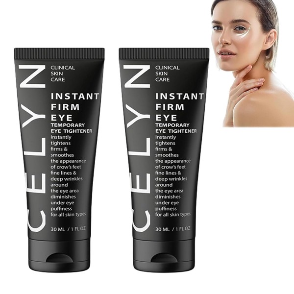 CËLYN Instant Firm Eye Tightening, Pack of 2 Celyn Eye Bag Cream, Celyn Instant Firm Eye Cream, Celyn Eye Cream Against Dark Circles and Puffiness