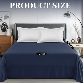 Tisancy Love Navy Blue Waterproof Intimacy Blanket with Storage Bag for Bed, Polyester Splash Couple Queen Size 78'' x 82'' Lightweight Blanket Wedding Gift, Mattress Protector