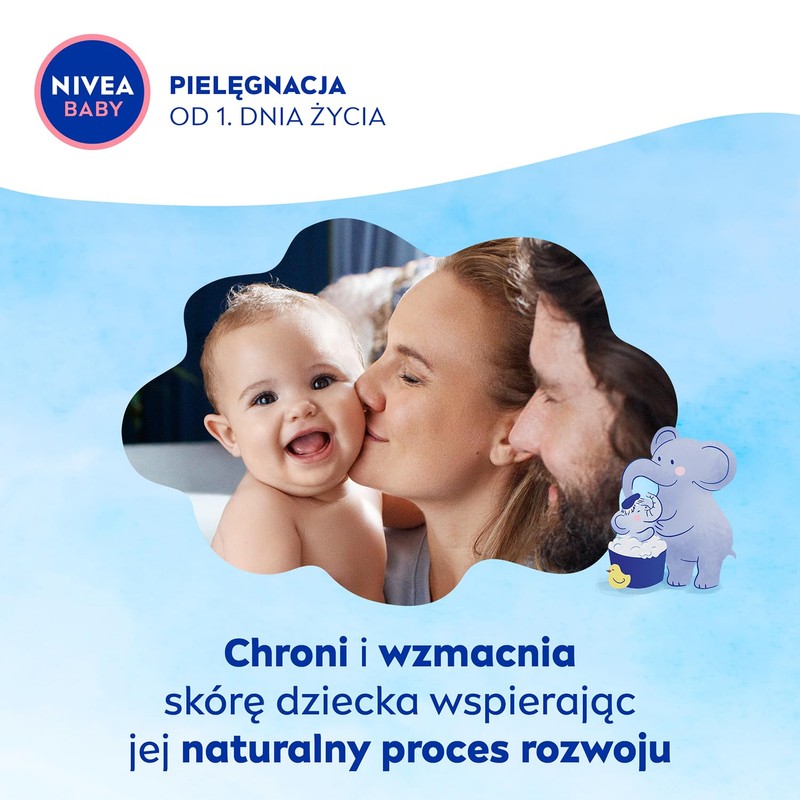 NIVEA BABY Körper- und Haarwaschgel 2in1, 500 ml mit Pumpe