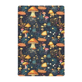 SDMKA Mushrooms Forest Crib Sheets for Boys Girls - Portable Microfiber Fitted Crib Sheet for Standard Crib and Toddler Mattress, Soft & Breathable, 28x52 Inch
