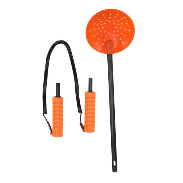 Ice Fishing Spoon Ice Picks Set Winter Lifesaving Retractable Ice
