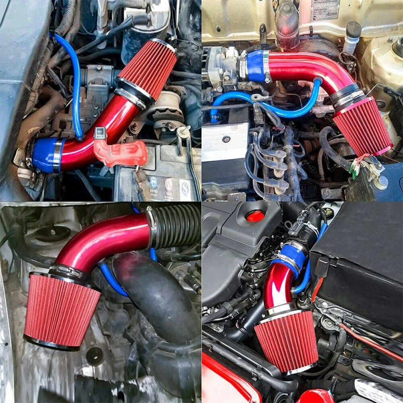BARTOO Blue Performance 3" Universal Car Cold Air Intake Induction